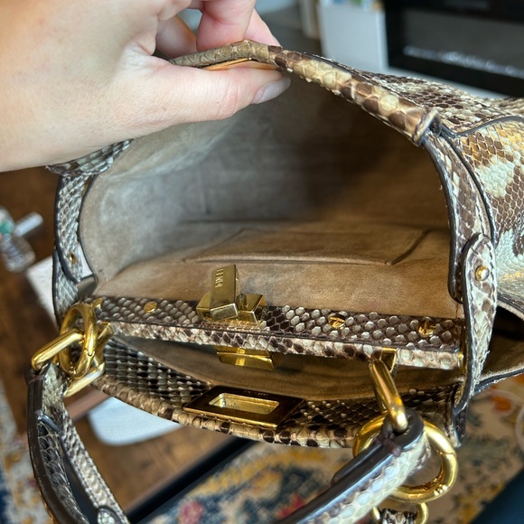 Fendi Mini Python Iconic Peekaboo Bag - Picture 11 of 15